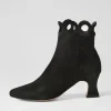 Primson Black Suede Ankle Boots