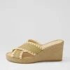 Prindle Coffee Beige Synthetic Raffia Espadrilles