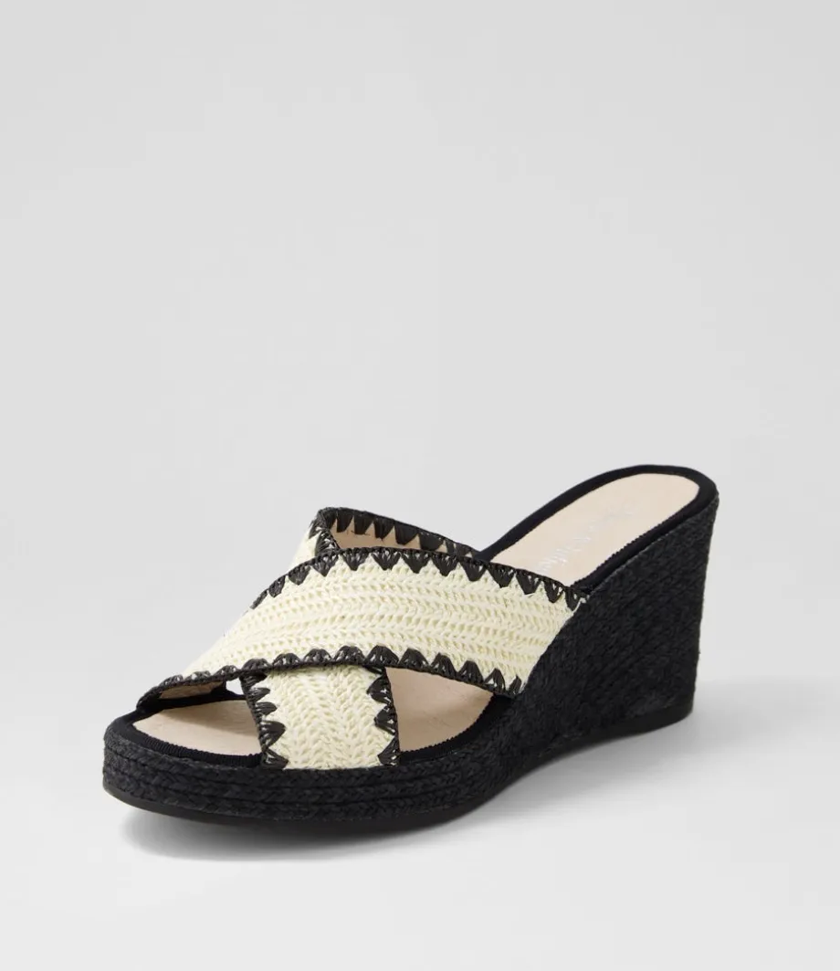 Prindle New Nude Gum Sole Synthetic Raffia Espadrilles