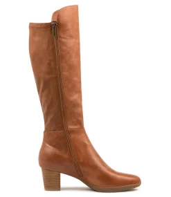 Prisone Dj Cognac Leather Stretch Smooth