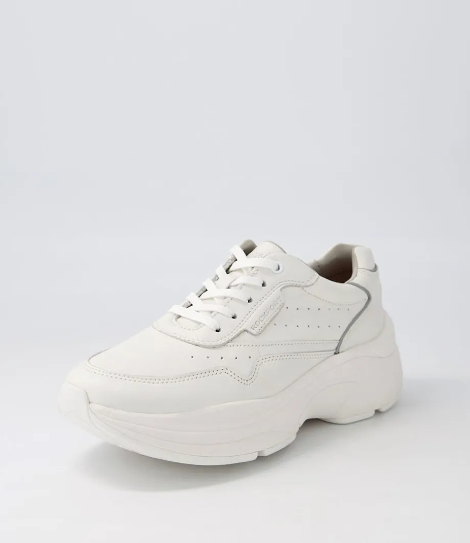 Pro Walker Premium White Leather Sneakers