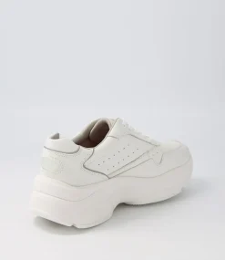 Pro Walker Premium White Leather Sneakers