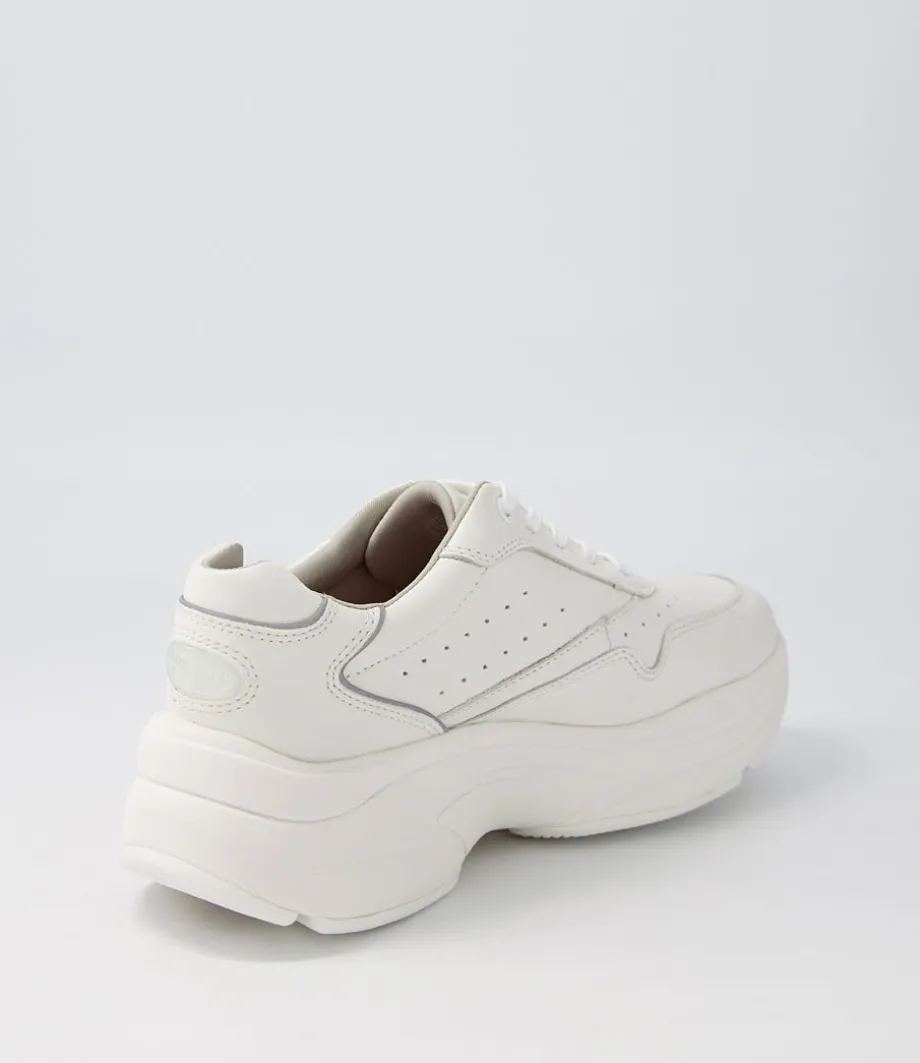 Pro Walker Premium White Leather Sneakers