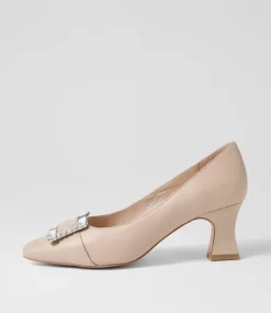Pronda Nude Leather Heels