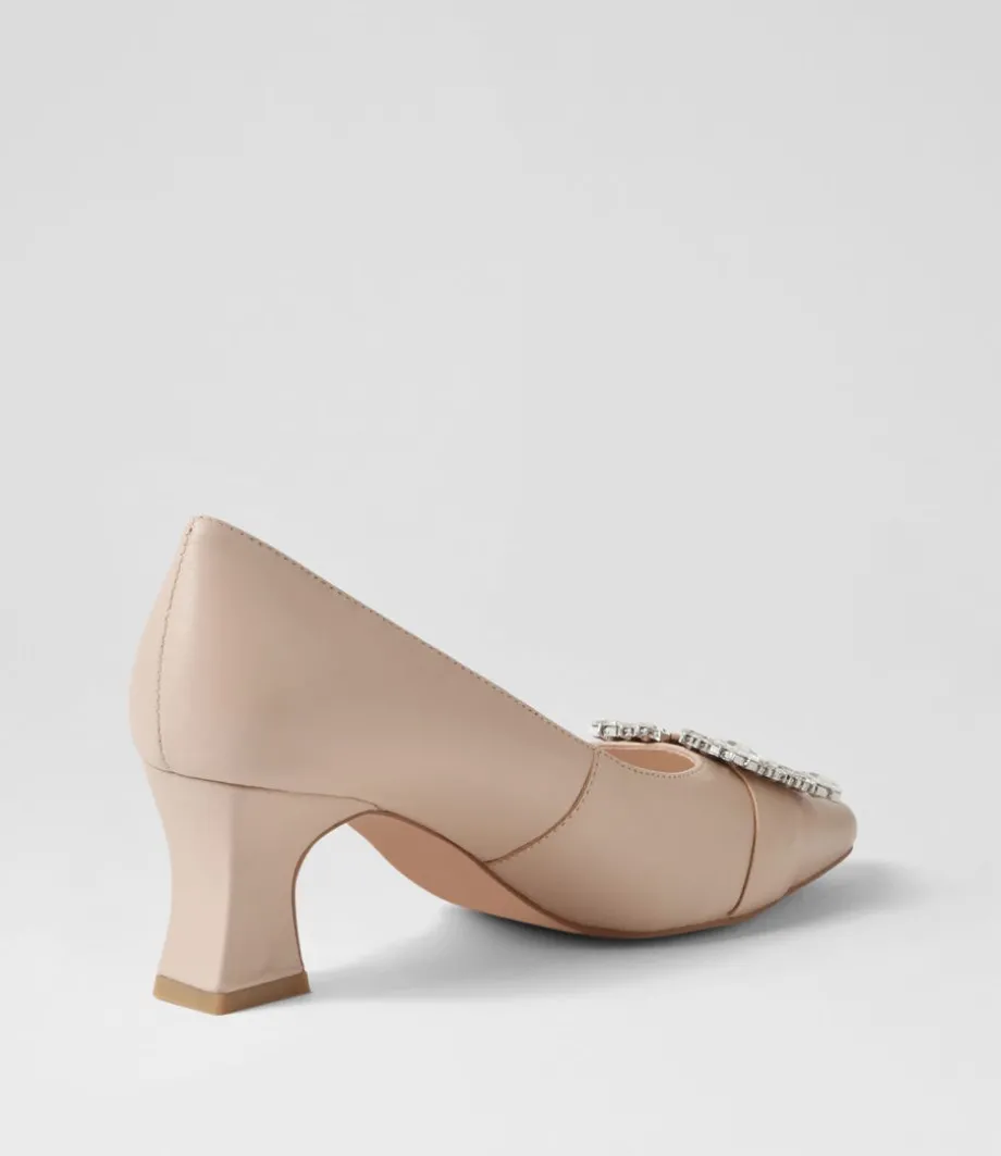Pronda Nude Leather Heels