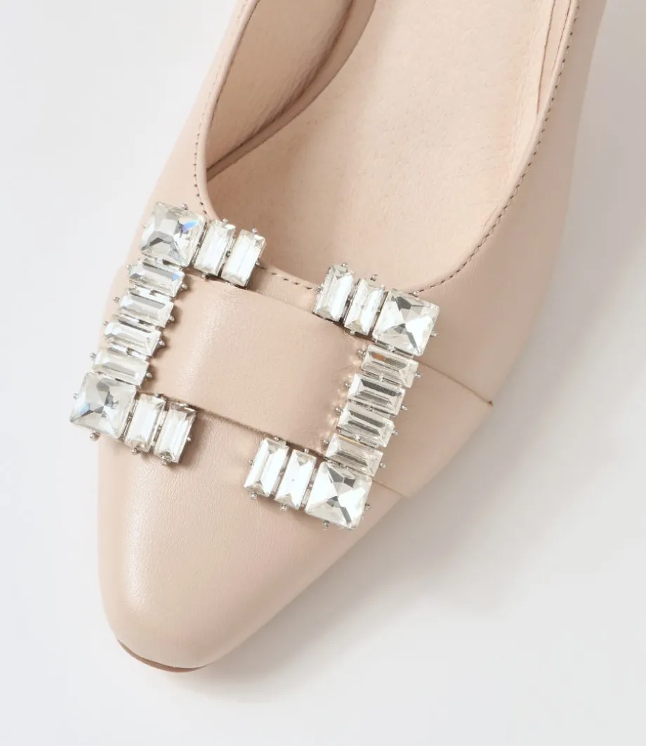 Pronda Nude Leather Heels