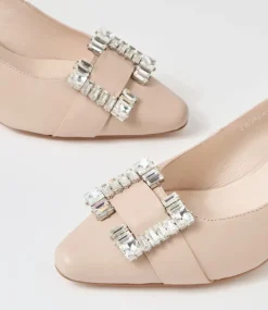 Pronda Nude Leather Heels