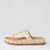 Quell Milk Gold Leather Thongs
