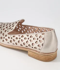 Quuets Platinum Leather Loafers