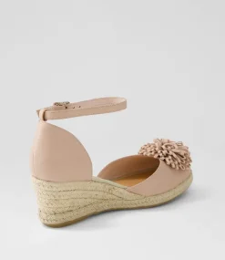 Rakim Rose Leather Suede Wedges