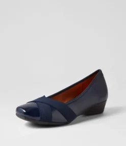 Randford Navy Patent Leather Heels