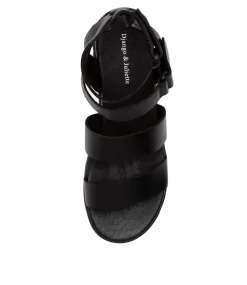Rhean Black-Black Leather