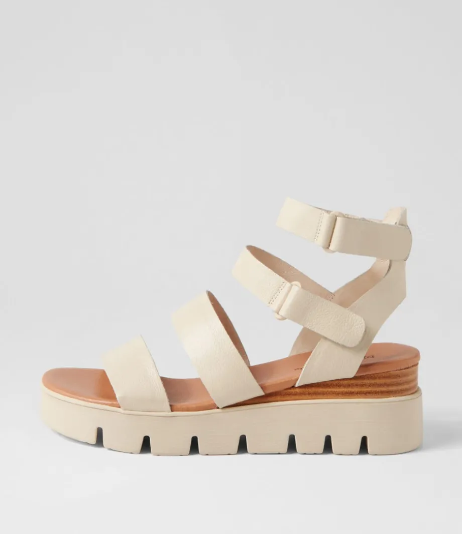 Rhean Milk Leather Sandals