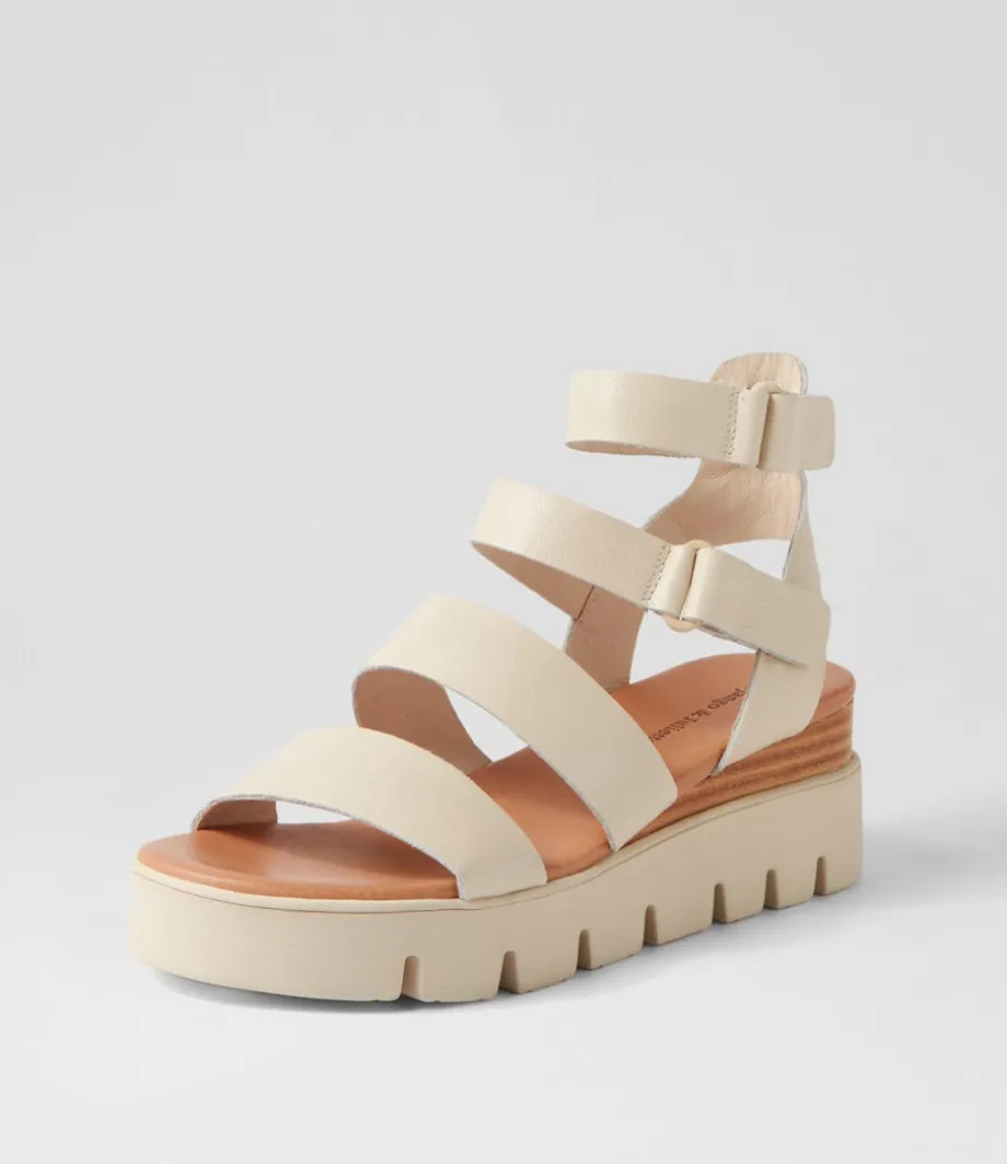 Rhean Milk Leather Sandals