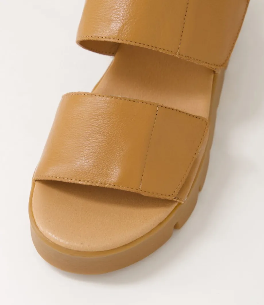 Rillow Tan Leather Sandals