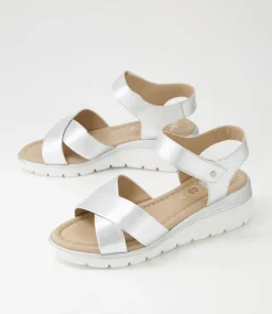 Rimini 32 Silver Leather Sandals