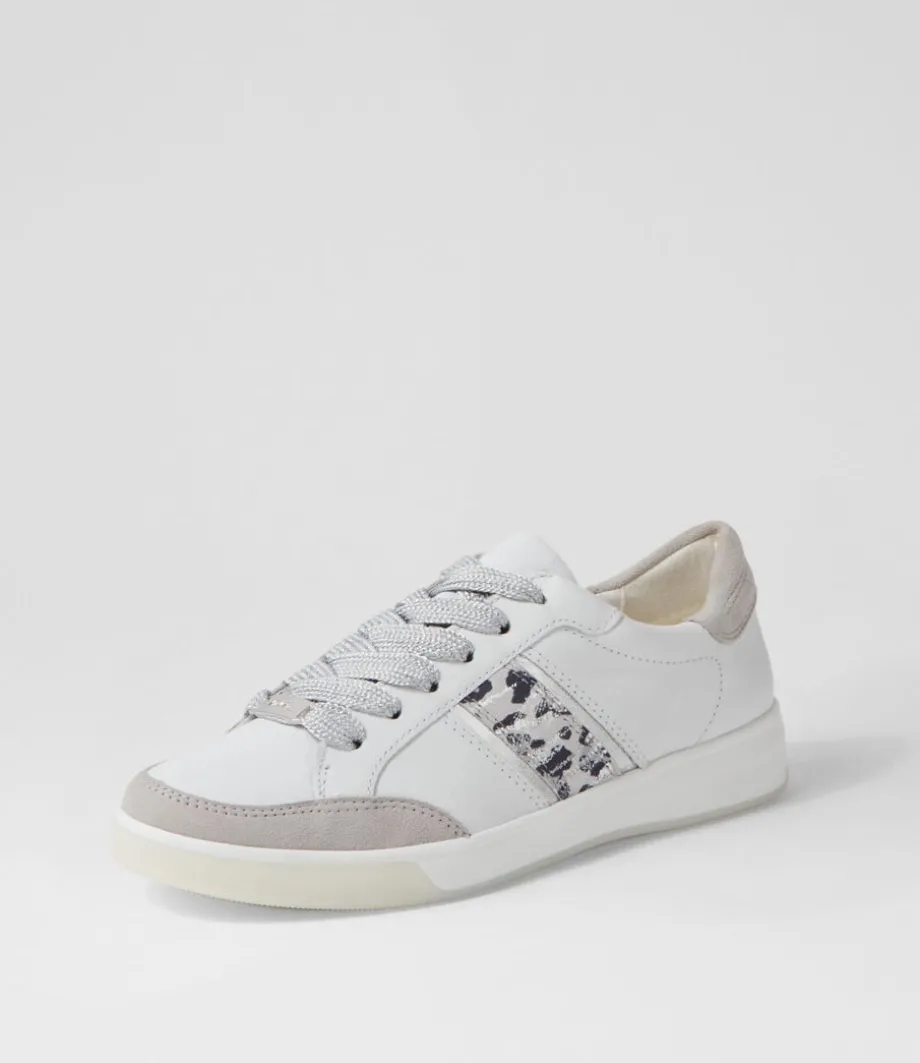 Rom 71 Weiss Silber Leather Sneakers