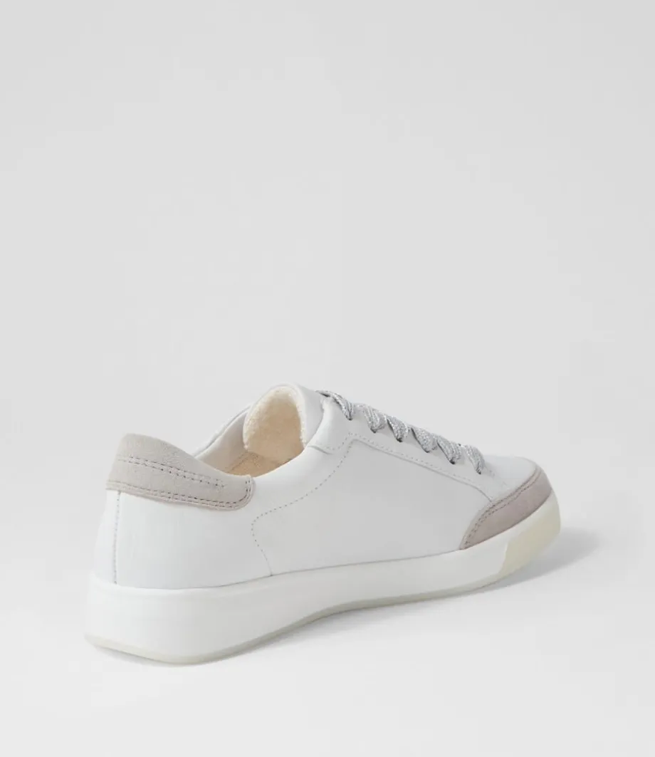 Rom 71 Weiss Silber Leather Sneakers