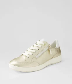 Roma 1 Platinum White Leather Sneakers