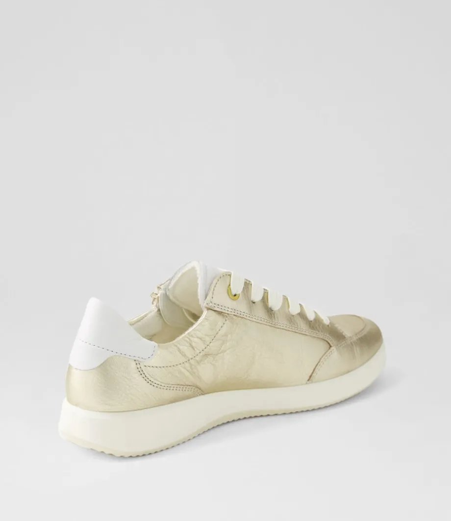 Roma 1 Platinum White Leather Sneakers