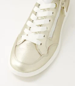 Roma 1 Platinum White Leather Sneakers