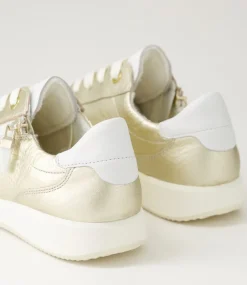 Roma 1 Platinum White Leather Sneakers
