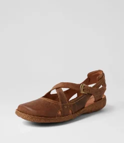 Rosalie 13 Brandy Leather Flat Shoes