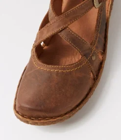 Rosalie 13 Brandy Leather Flat Shoes