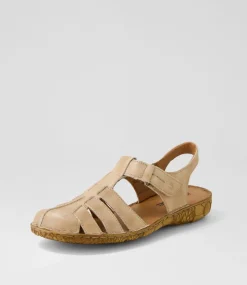 Rosalie 48 Creme Leather Flat Shoes