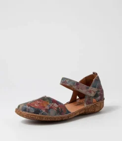 Rosalie 42 Graphit Leather Flat Shoes