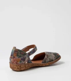 Rosalie 42 Graphit Leather Flat Shoes
