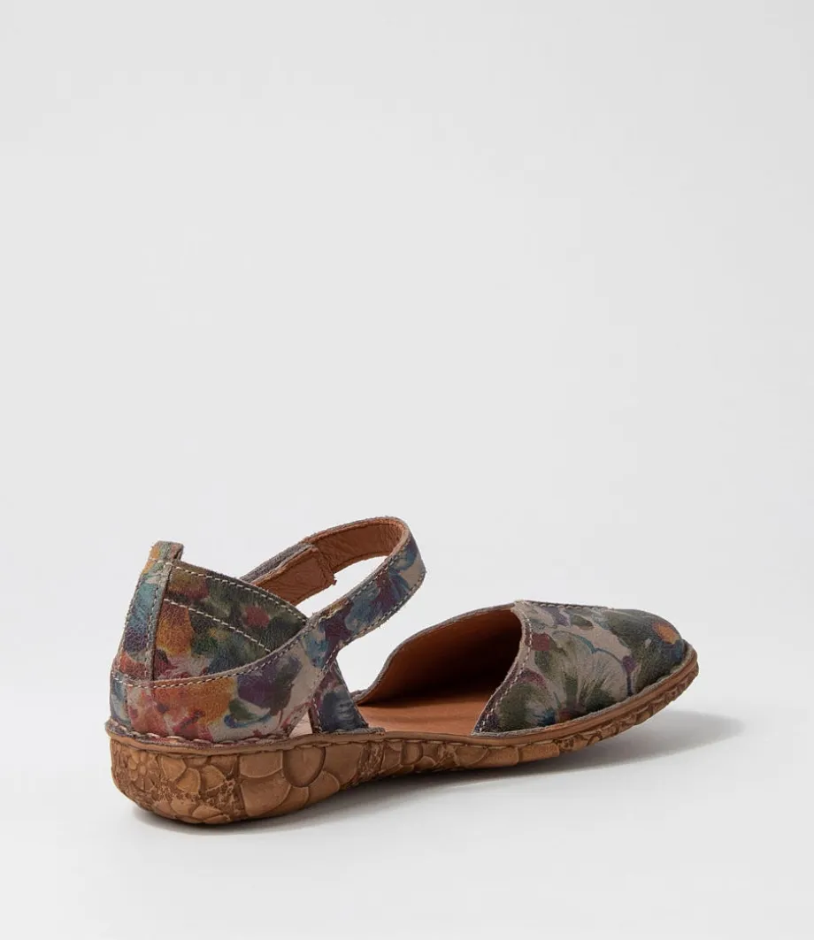 Rosalie 42 Graphit Leather Flat Shoes