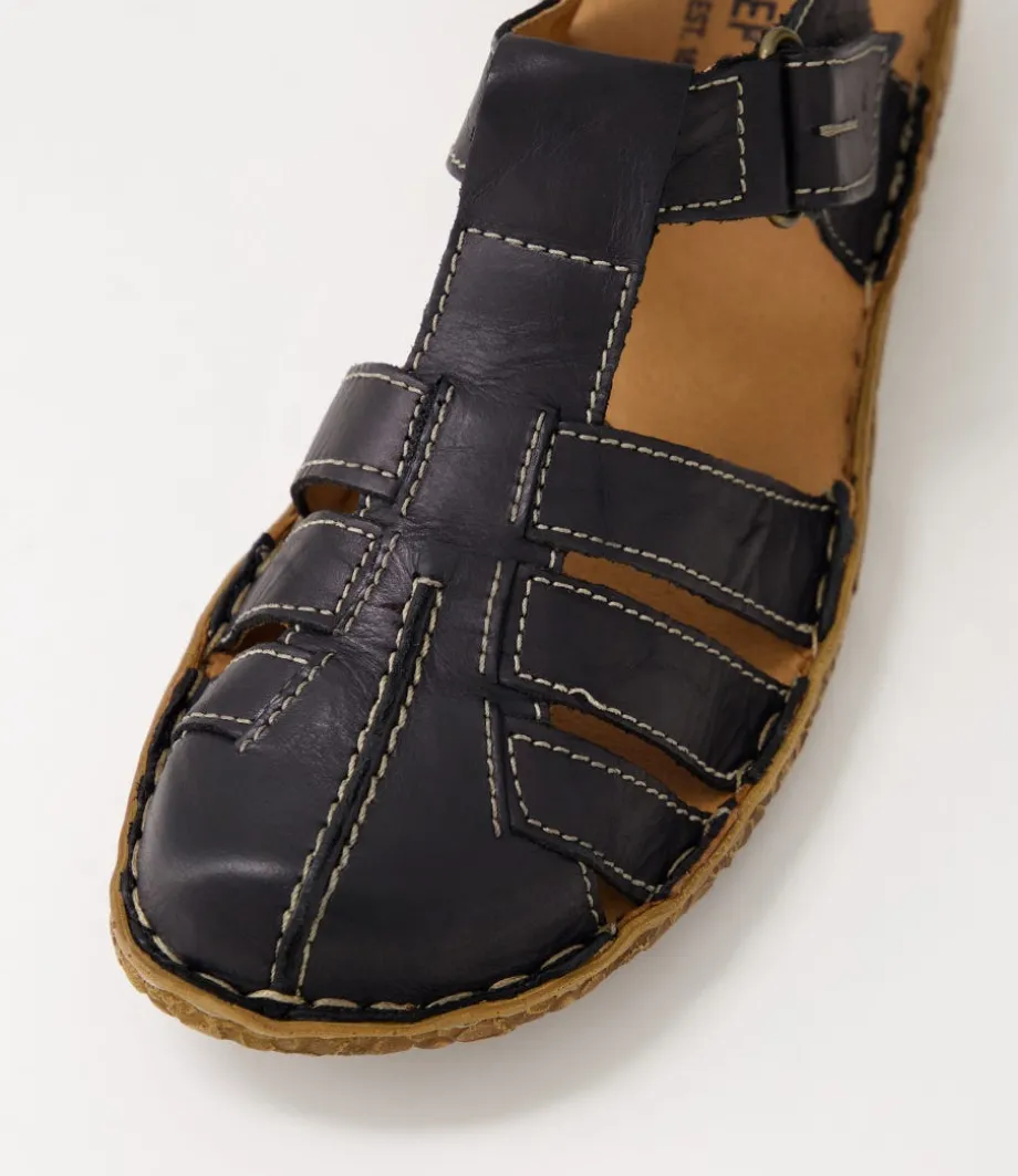 Rosalie 48 Schwarz Leather Flat Shoes