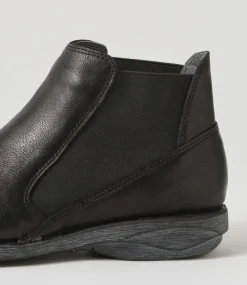 Rosiel Black Leather Chelsea Boots