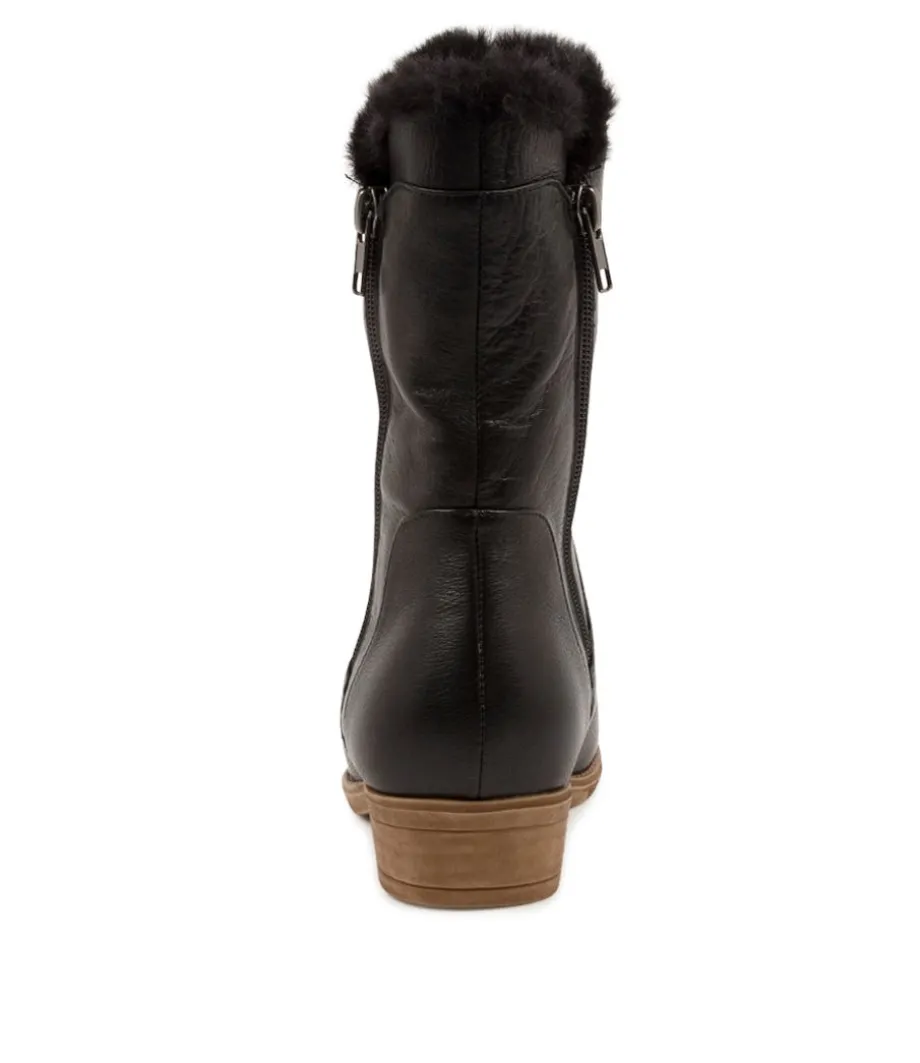 Rudo New Black Black Fur Leather Fur