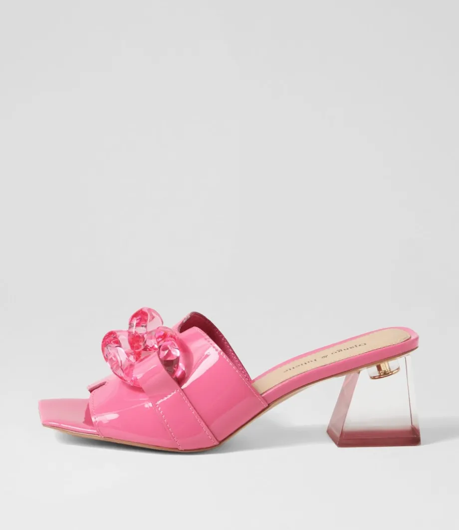 Rulie Pretty Pink Patent Leather Mules