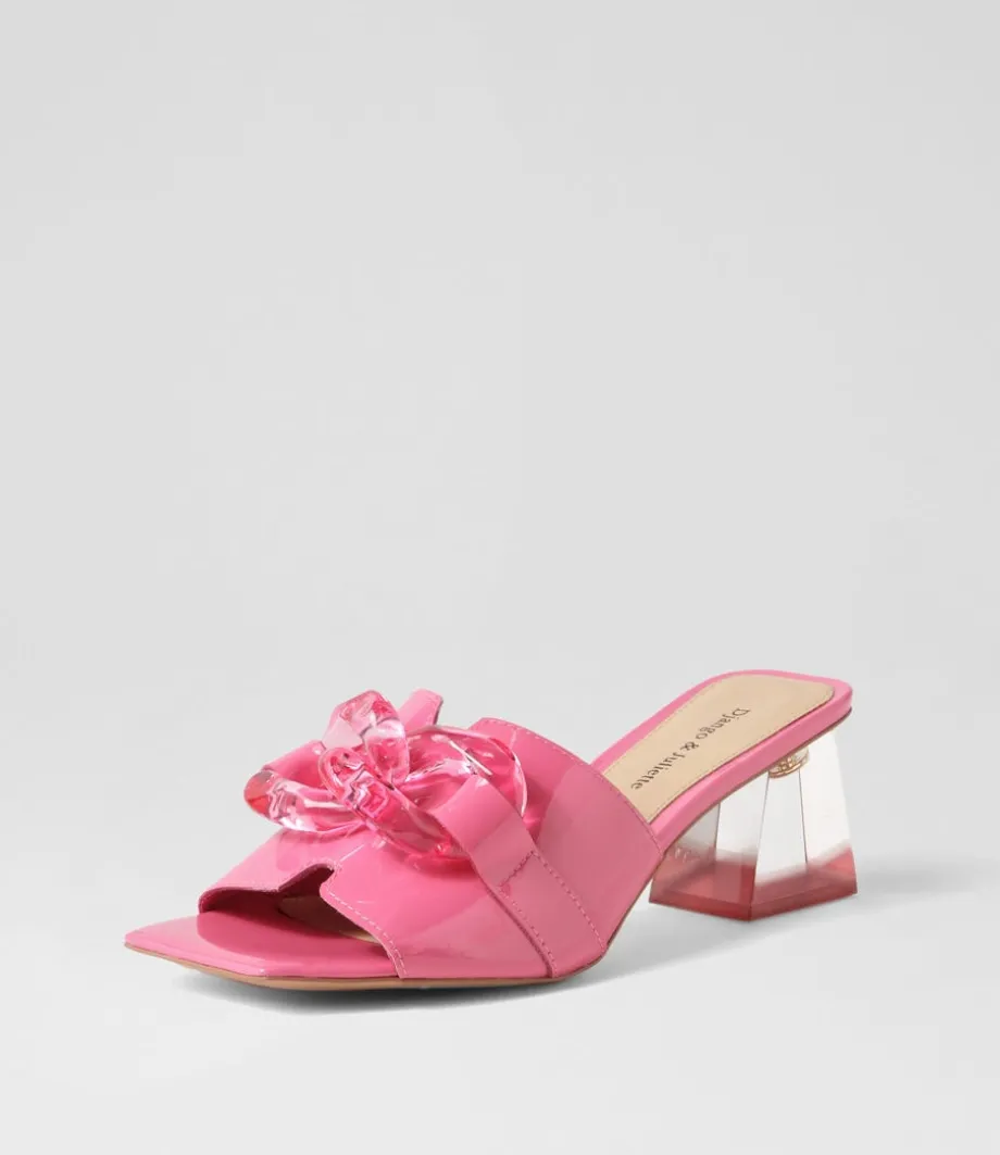 Rulie Pretty Pink Patent Leather Mules