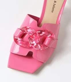 Rulie Pretty Pink Patent Leather Mules