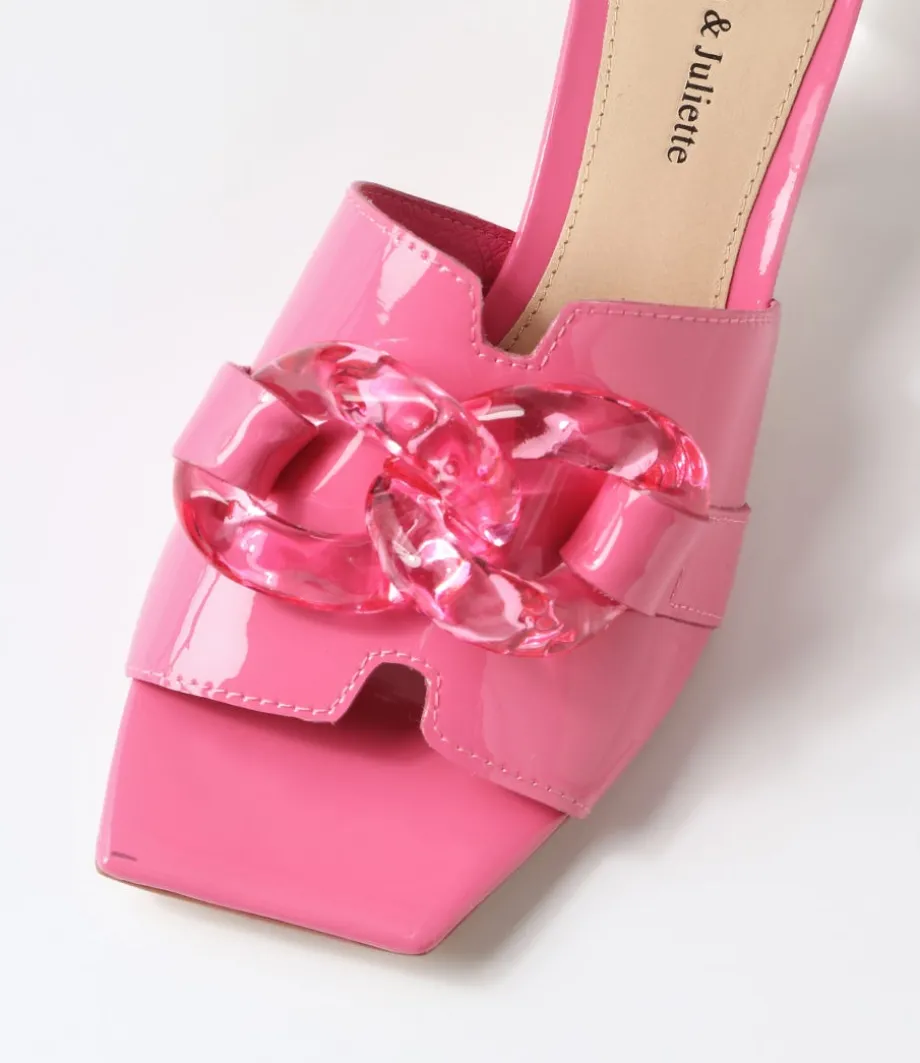 Rulie Pretty Pink Patent Leather Mules
