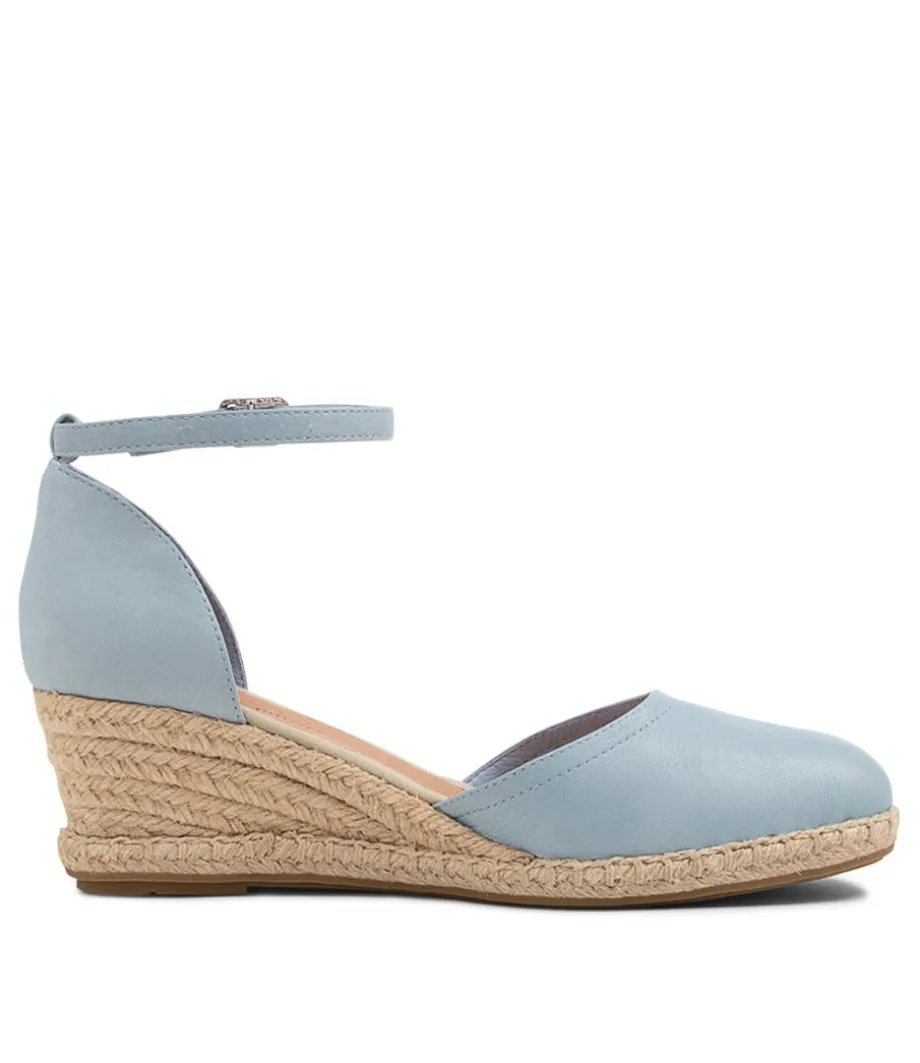 Rylen Denim Natural Rope Leather Wedges