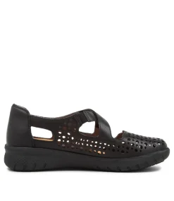 Sachet Xf Black Leather Flat Shoes Bs