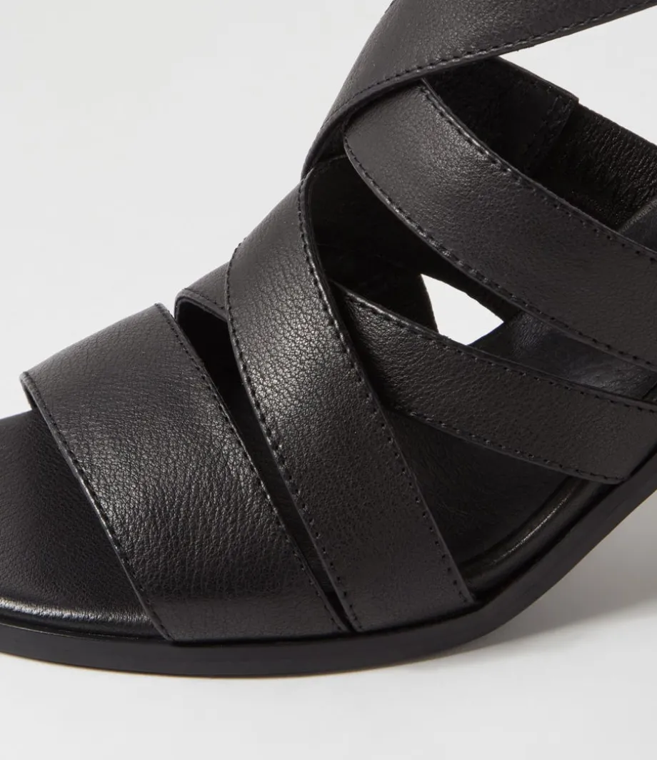 Sadals Black Leather Sandals