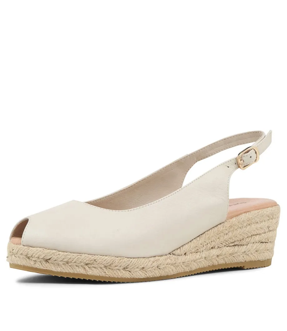 Saniarly Almond Natural Rope Leather Sandals