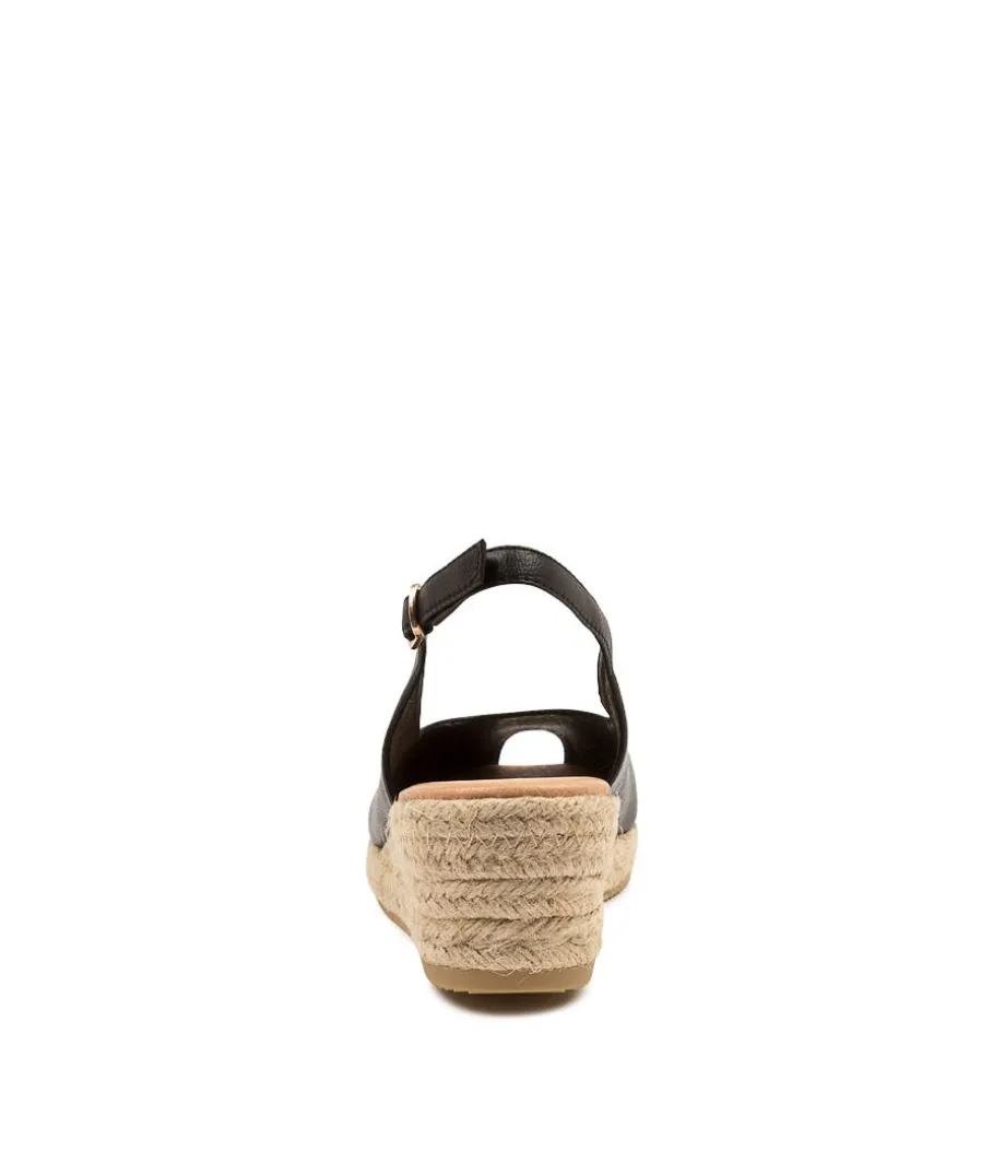 Saniarly Lrg Blk Leather