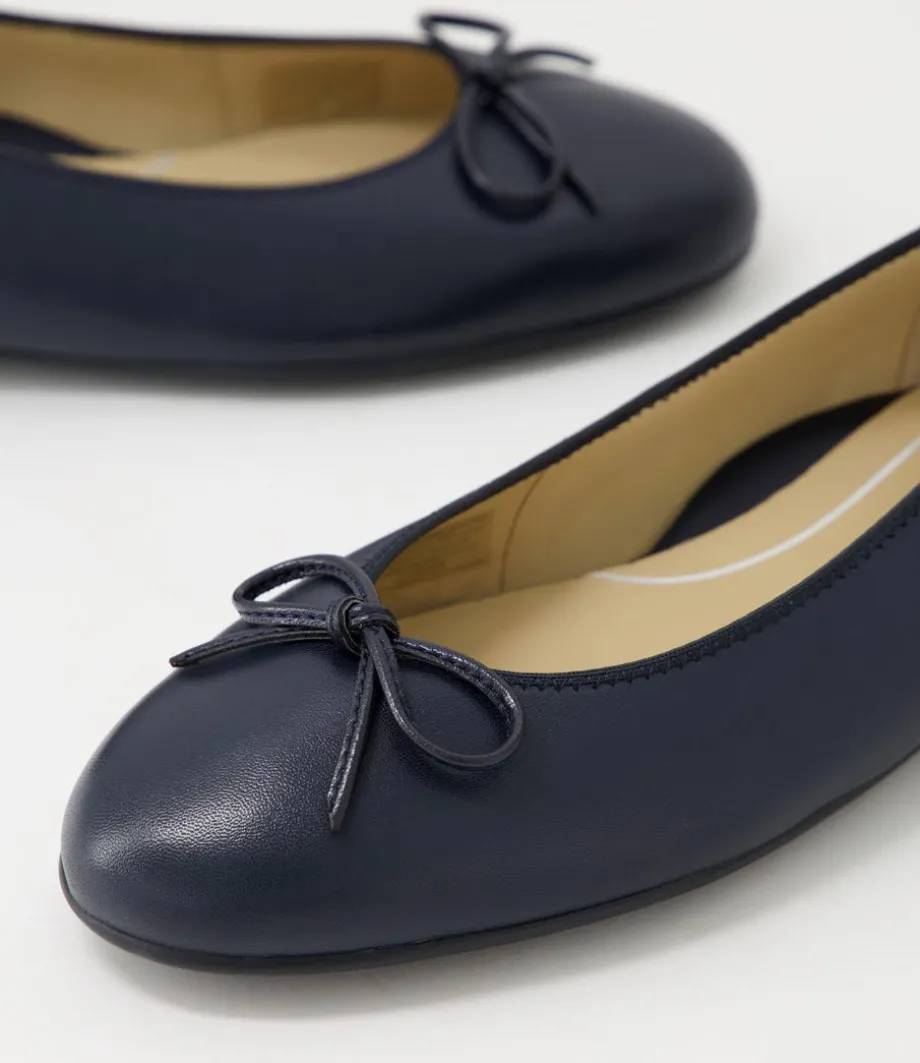 Sardinia 29 Blau Leather Ballet Flats