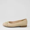 Sardinia 14 Sand Leather Ballet Flats