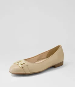 Sardinia 14 Sand Leather Ballet Flats