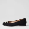 Sardinia 14 Schwarz Suede Ballet Flats
