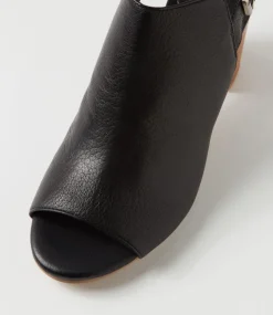 Sauda Black Natural Leather Sandals