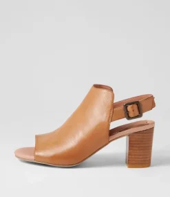 Sauda Tan Leather Sandals